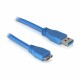 Kabel USB 3.0 A-B mikro 3m moder, Delock