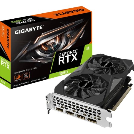 Grafična kartica GIGABYTE GeForce RTX 3050 WINDFORCE OC V2, 6GB GDDR6
