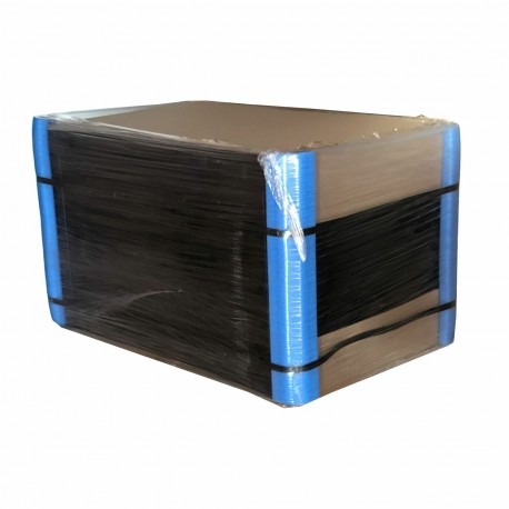 Zidni kabinet Triton 9U 500 600x400, črn, sestavljen