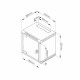 Zidni kabinet Triton 250mm 6U 337x310x260, siv, sestavljen