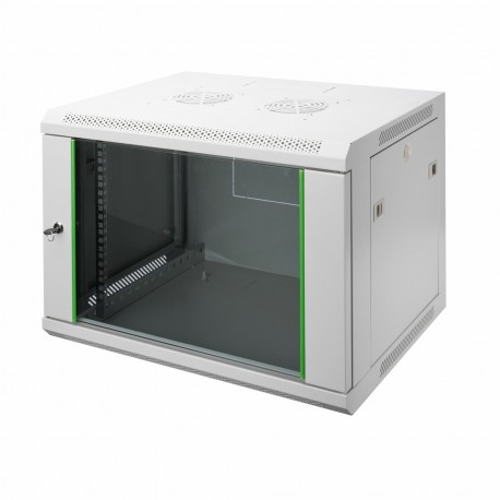 Zidni kabinet Digitus 12U 638 600x450, siv, sestavljen