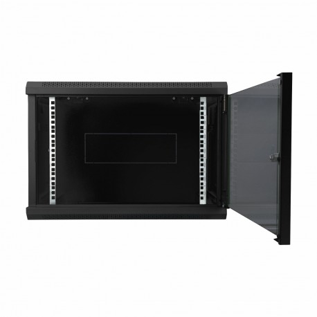 Zidni kabinet Digitus  9U 505 600x450, črn, sestavljen