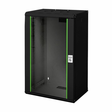 Zidni kabinet Digitus 20U 998 600x450, črn, sestavljen