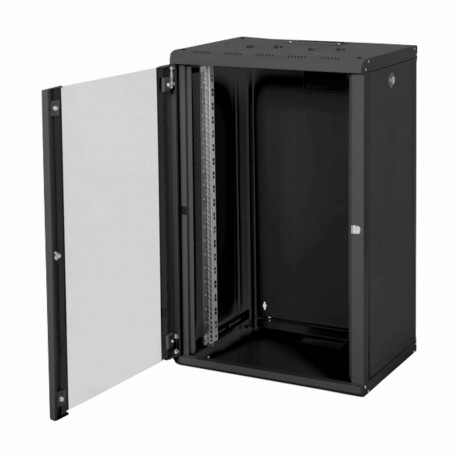 Zidni kabinet Digitus 20U 998 600x450, črn, sestavljen