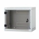 Zidni kabinet Triton 12U 635 600x400, siv, sestavljen, snemljive stranice