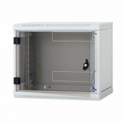 Zidni kabinet Triton 12U 635 600x400, siv, sestavljen, snemljive stranice