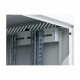 Zidni kabinet Triton 12U 635 600x400, siv, sestavljen, snemljive stranice