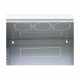 Zidni kabinet Triton 12U 635 600x400, siv, sestavljen, snemljive stranice
