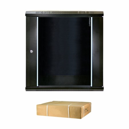 Zidni kabinet DATECH 18U 901 600x450, črn + polica