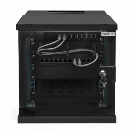 Zidni kabinet Digitus 250mm 6U 325x315x300, črn