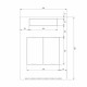 Samostoječi kabinet Triton 27U 1300 600x800, siv, sestavljen