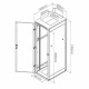 Samostoječi kabinet Triton 45U 2105 800x1000, siv, sestavljen