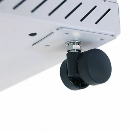 Samostoječi kabinet Triton 12U 620 600x900, siv, sestavljen, s kolesi