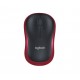 Miška Logitech M185 Wireless, rdeča