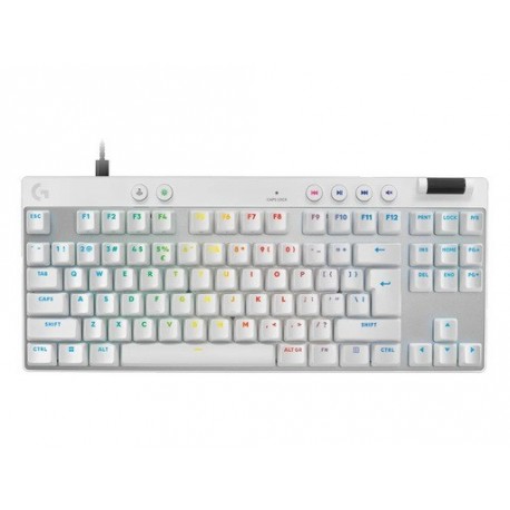 Tipkovnica Logitech G PRO X TKL RAPID, bela, SLO g.