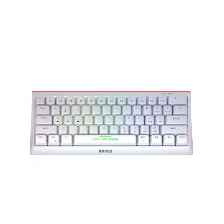Tipkovnica MARVO KG962G WH EN-R HECATE 61R, bela