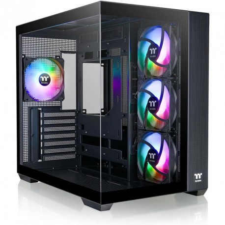 Ohišje THERMALTAKE VIEW 380 TG, Midi-ATX, črno