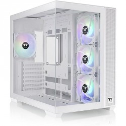 Ohišje THERMALTAKE VIEW 380 TG Snow, Midi-ATX, belo