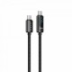 HAVIT kabel za polnjenje USB-C na USB-C z LCD 100W, 2M