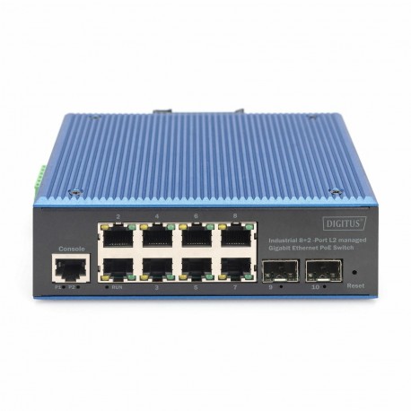 Stikalo (switch) Digitus Giga 8-port PoE + 2x SFP, DN-651157