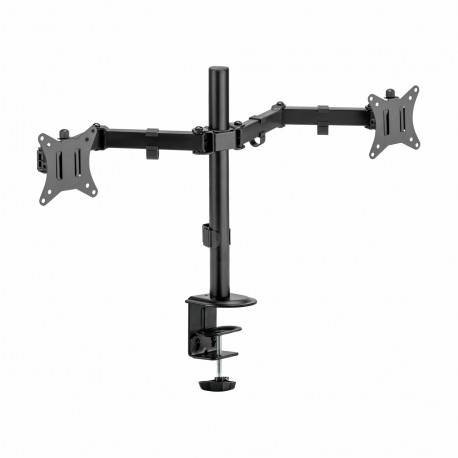 Namizni nosilec za 2x monitor 13-27" SBOX LCD-352/2 črn