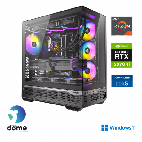 Računalnik ANNI Gamer Elite R7 7800X3D / RTX 5070 Ti / 64 GB / 2 TB / W11H