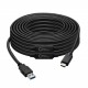 Kabel MicroConnect USB C-A 3.2, 10m, črn