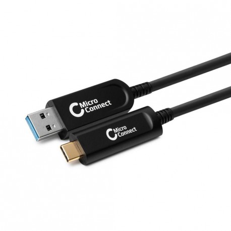 Kabel MicroConnect optični USB C-A 3.2, 10m, črn