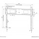 Fiksni stenski nosilec za zaslon 43-98", 125 kg, WL30-750BL18