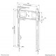 Fiksni stenski nosilec za zaslon 50-98", 100 kg, WL30-750BL18P