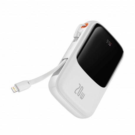 Prenosna baterija Powerbank Baseus, 10.000mAh, 20W, bela