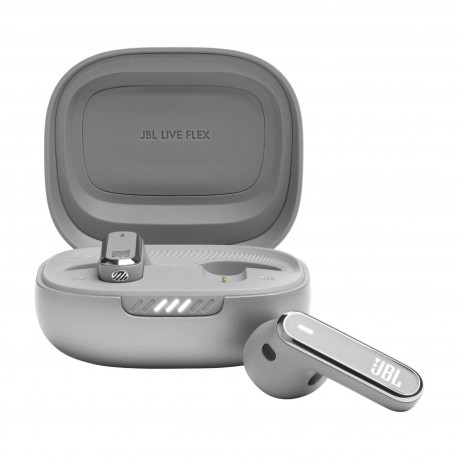 Slušalke JBL Live Flex, srebrne