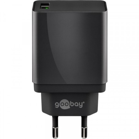 Polnilec Goobay USB quick charger QC3.0 (18W) črn