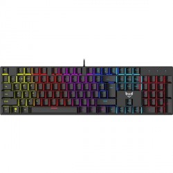Tipkovnica BYTEZONE Dozer RGB, črna