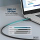 Kabel Digitus USB 4.0 C-C 8K 60Hz 240W 2m, črn