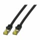 Mrežni kabel EFB patch SFTP CAT.7  0,5m črn, 9030196