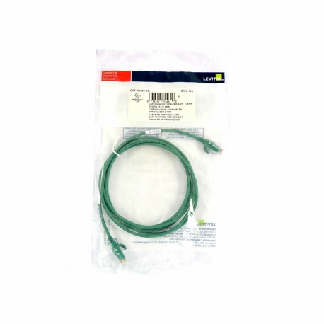 Mrežni kabel Leviton patch UTP CAT.6 6,1m zelen, 9030347