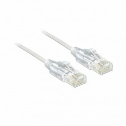 Mrežni kabel Delock patch slim UTP CAT.6, 1m, bel, 83781