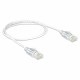 Mrežni kabel Delock patch slim UTP CAT.6, 1m, bel, 83781