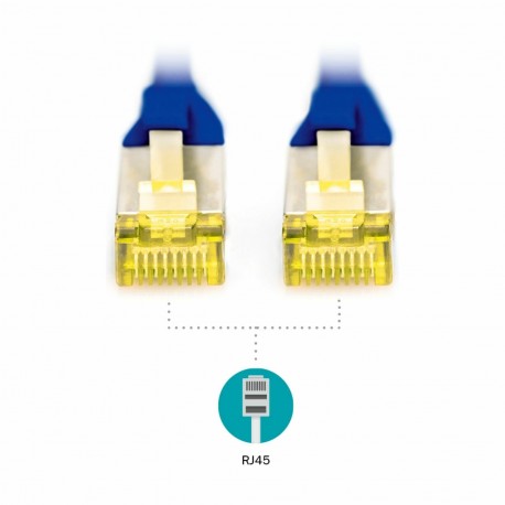 Mrežni kabel Digitus patch SFTP CAT.6A, 0,5m, moder, 9030396