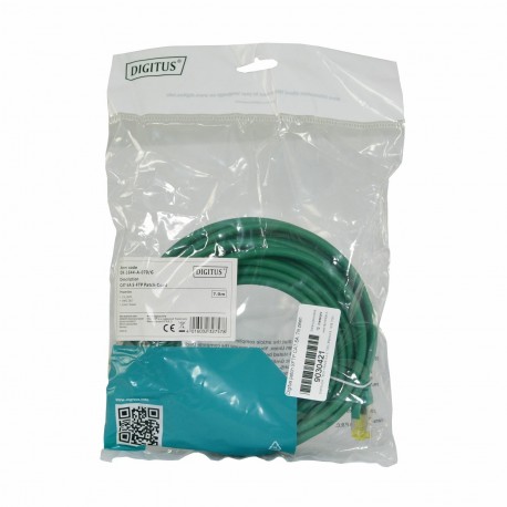 Mrežni kabel Digitus patch SFTP CAT.6A  7m zelen, 9030421
