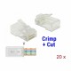 Konektor Delock RJ45 CAT.5e UTP Crimp & Cut pak/20, 9060023