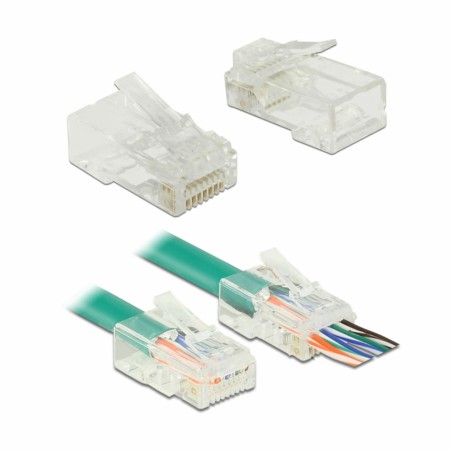 Konektor Delock RJ45 CAT.6 UTP Crimp & Cut pak/20, 9060025