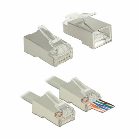 Konektor Delock RJ45 CAT.6 FTP Crimp & Cut pak/20, 9060026