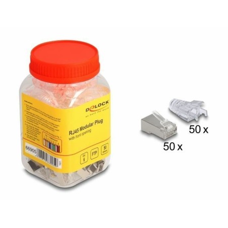 Konektor Delock RJ45 CAT.6 FTP Easy Connect pak/50, 9060032