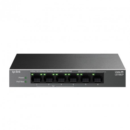 Stikalo (switch) TP-LINK LS106LP, 6-port 10/100Mbps, 4xPoE