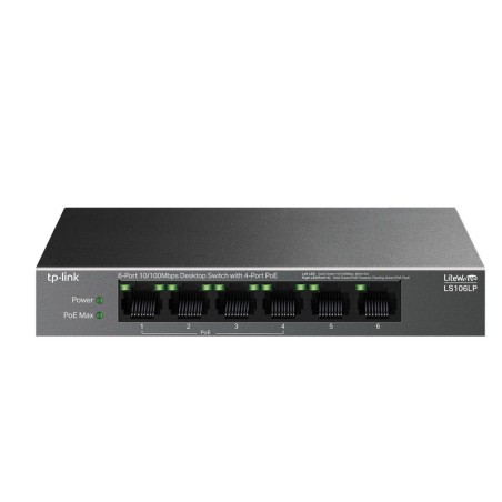 Stikalo (switch) TP-LINK LS106LP, 6-port 10/100Mbps, 4xPoE