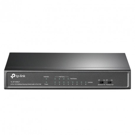 Stikalo (switch) TP-LINK TL-SF1008LP, 8-Port 10/100, 4xPoE