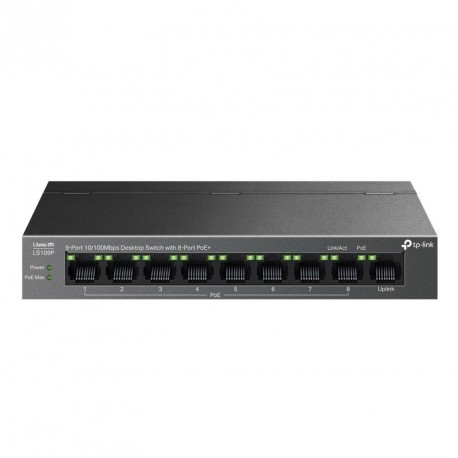 Stikalo (switch) TP-LINK LS109P, 9-Port 10/100Mbps, 8xPoE+