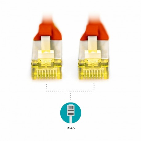 Mrežni kabel Digitus patch SFTP CAT.6A, 0,25m, rdeč, 9030394
